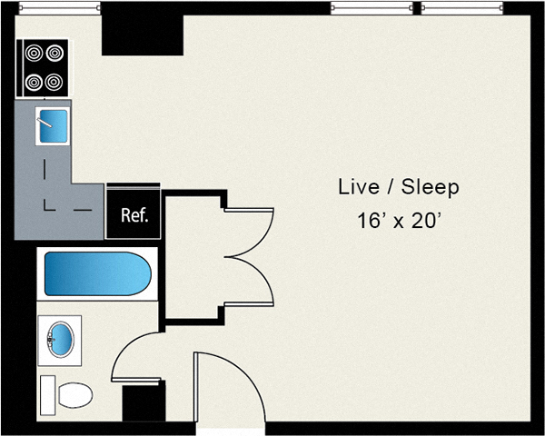 Floorplan - Reside on Wellington