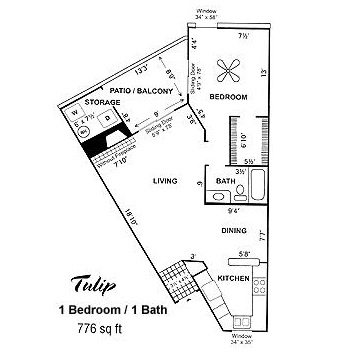 1BR/1BA - Turtle Creek Apartment Homes