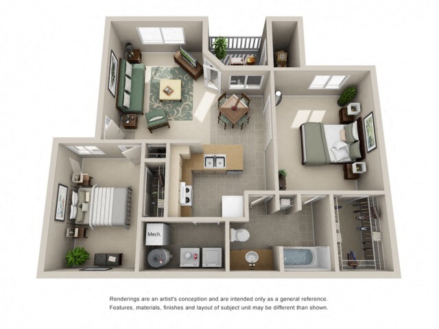 Floorplan - Edgewood Park Apartments