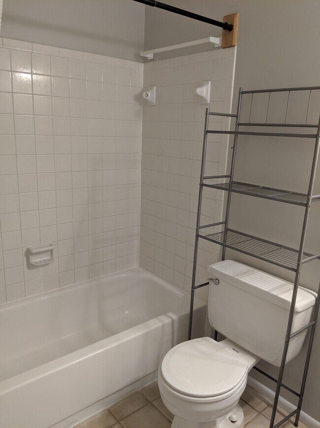 Upstairs bathroom with tub - 46675 Winchester Dr