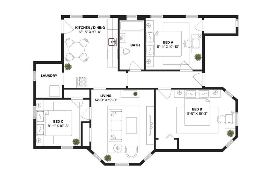 Building Photo - Room in Shared 3 bed/1 bath home