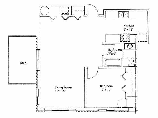 1BR/1BA - Marina Place Apartments