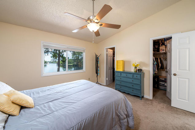 Primary Master Bedroom with Vaulted Ceiling - 5400 Water Oak Ln