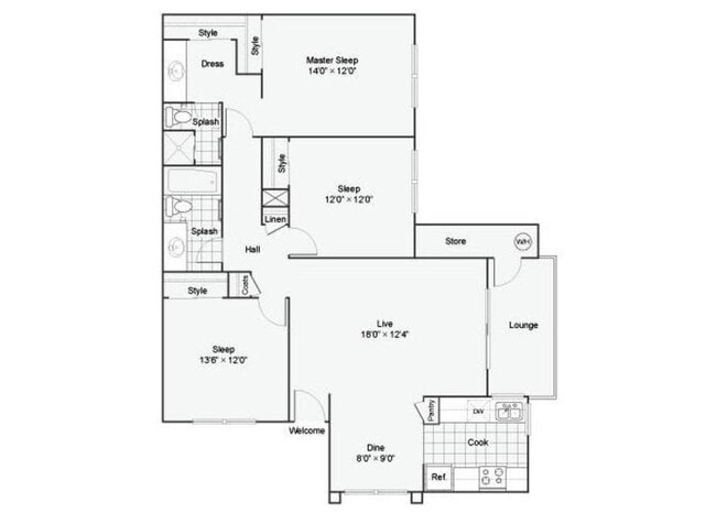 3 Bedroom 2 Bath - Madison West