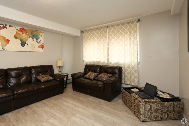 Living Room - College West Apartments