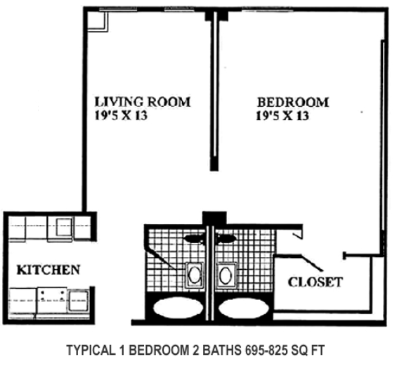 1BR/2BA - North Shore Towers