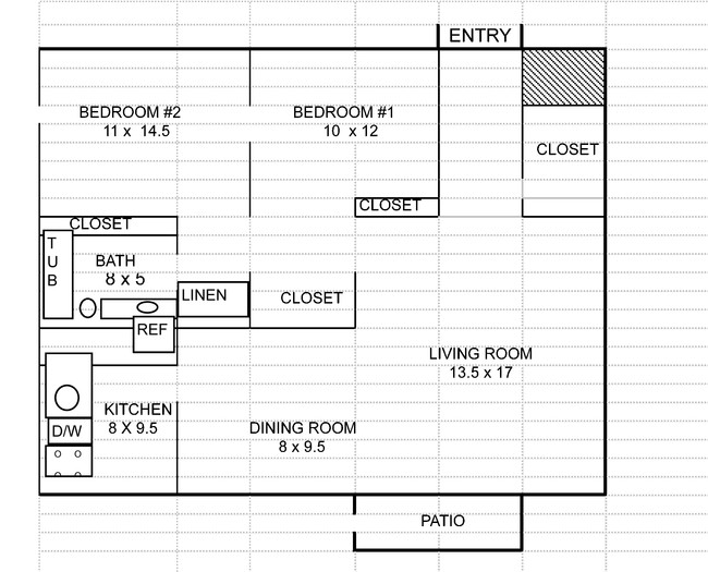 2BR/1BA - Sheffield Square Apartments