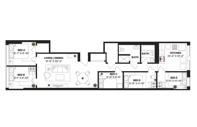 Building Photo - Twin room in 5-bed/2.0-bath Home