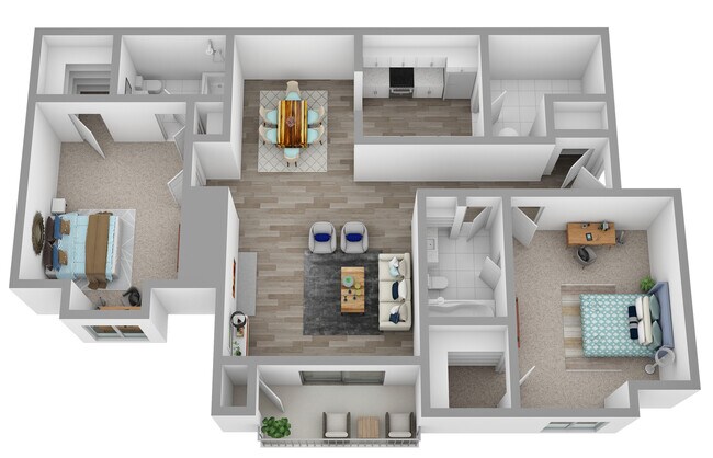Floorplan - 1 Park Central Apartment Homes