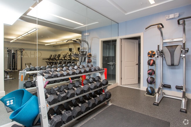 Fitness center with free weights - Gatehouse 75