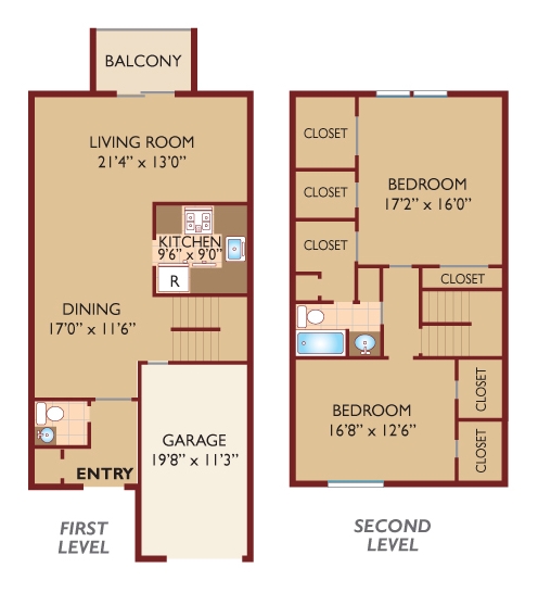 2BR/1.5BA - Chesterfield Townhomes