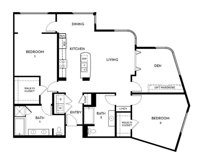Floorplan - 5550 Wilshire at Miracle Mile by Windsor