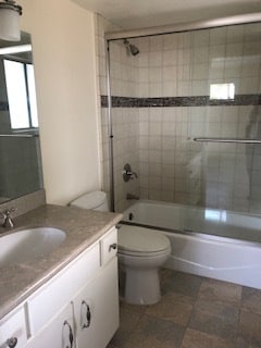 Second bedroom full bath, limestone single sink counter, tub/shower combo - 533 N Helberta Ave