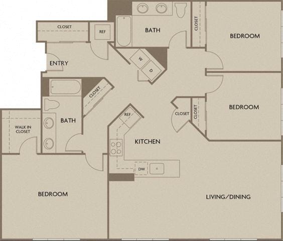 Floorplan - Theatre Square Apartments