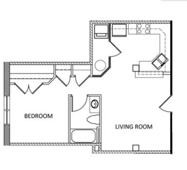 1BR/1BA - The Hancock Building