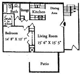 1BR/1BA - The Lodge Apartments