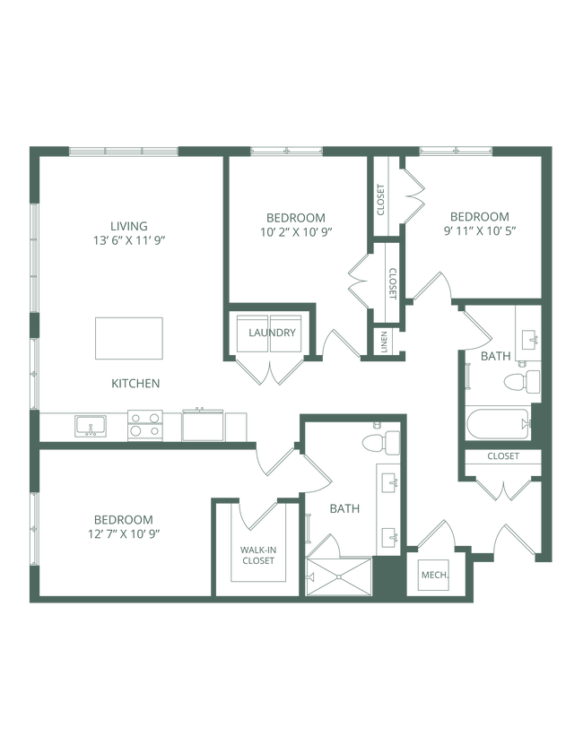 Floorplan - The Bellevue