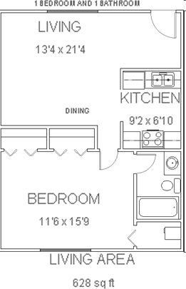 1BR/1BA - Boardwalk