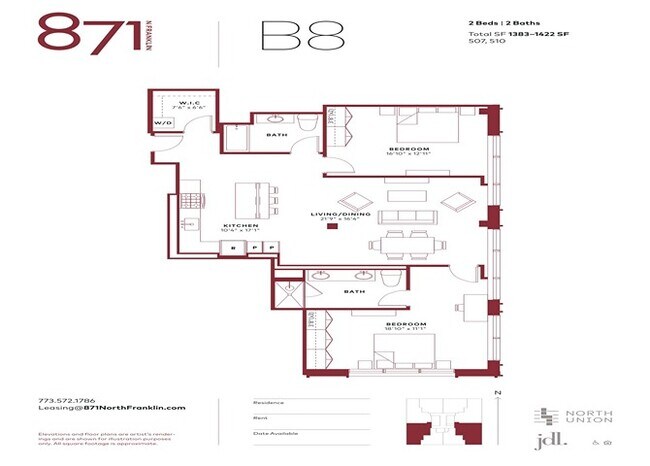 Floorplan - 871 N Franklin