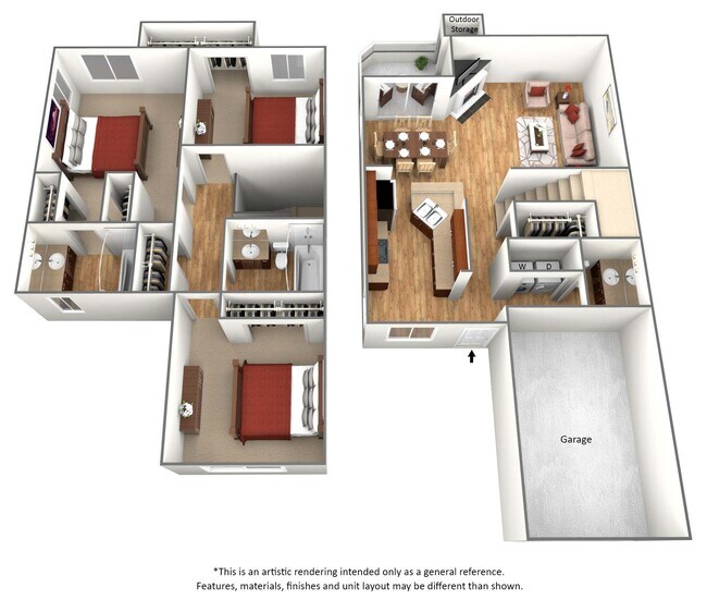Floorplan - Arcadia Townhomes