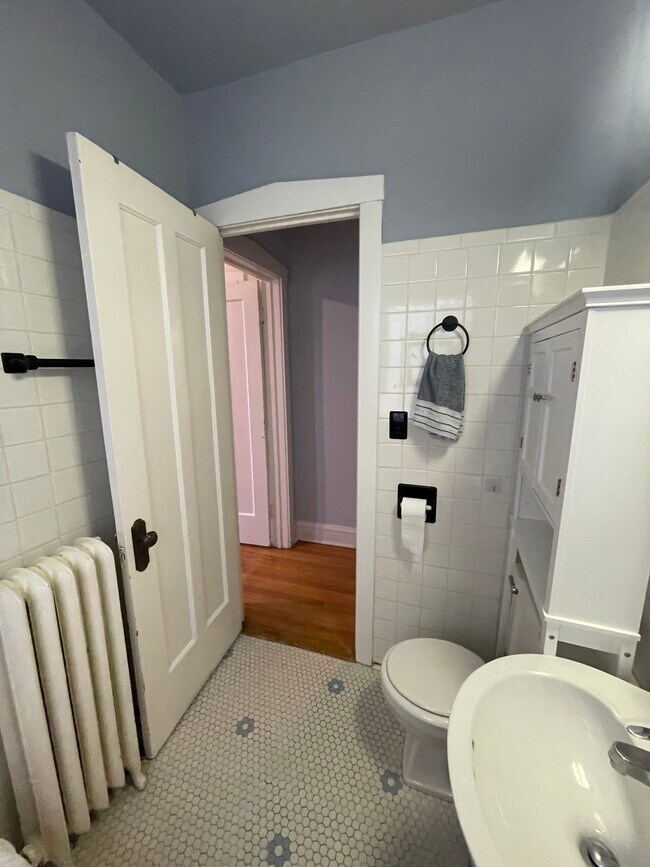 Vintage Bathroom with porcelain soaking tub - 5735 N Washtenaw Ave