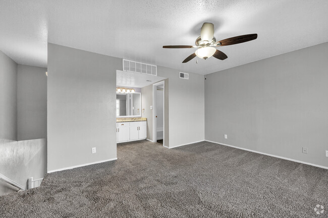 1 BR 1.5 BA, 972 SF. - Bedroom - Creek Bend