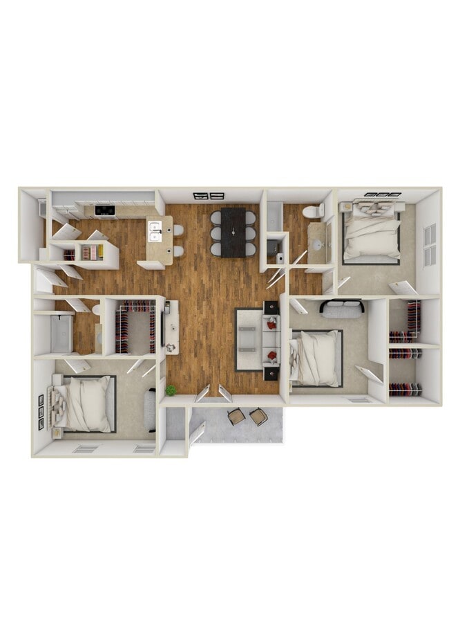 Floorplan - Crossgates Apartment Homes