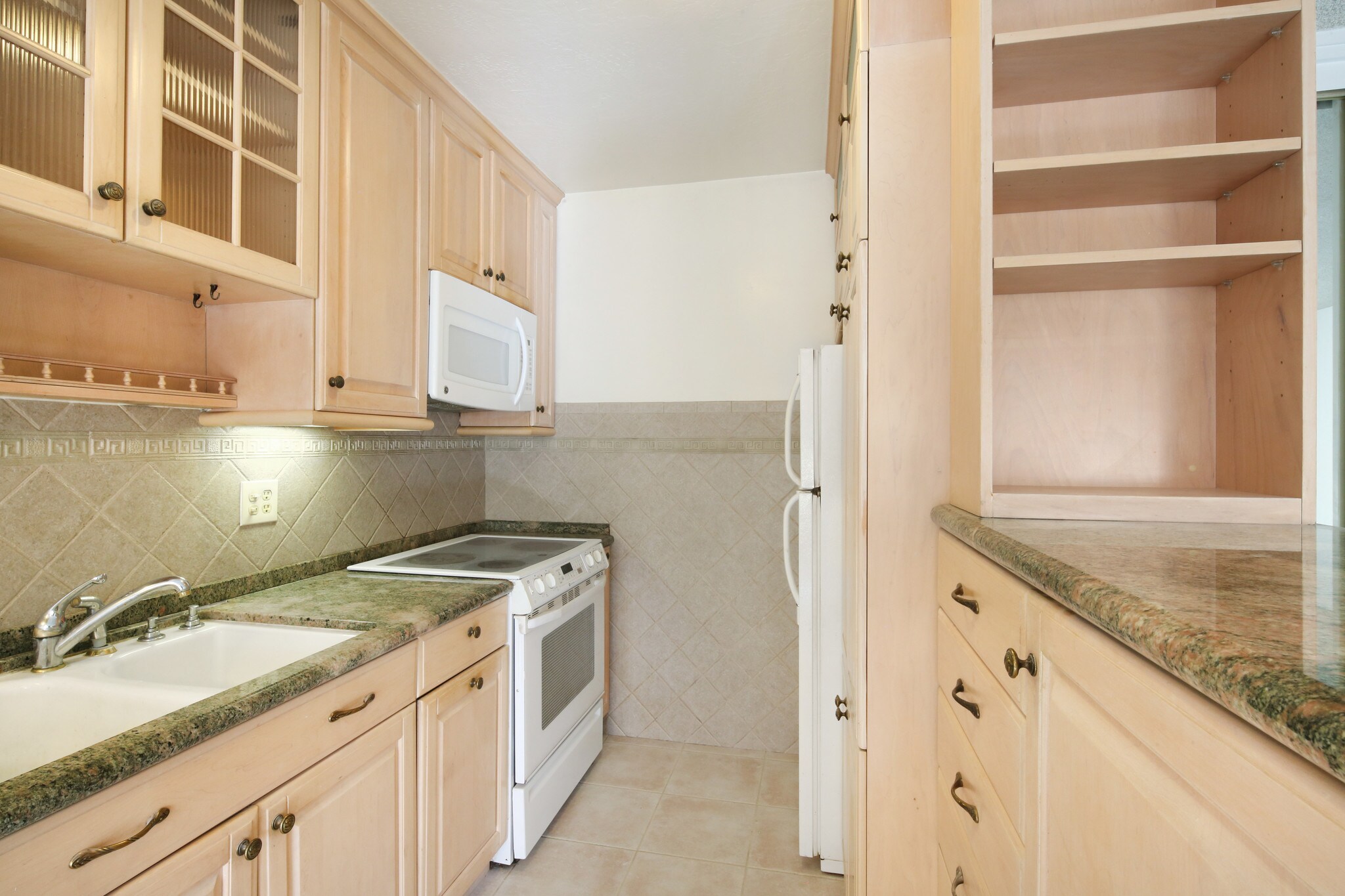 Custom cabinets, appliances, granite counters - 250 Linden Ave
