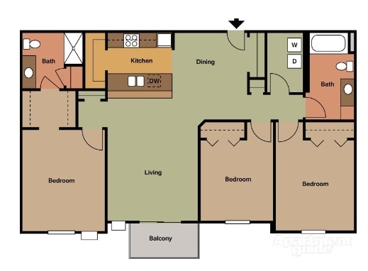 Floorplan - Veraway Apartments