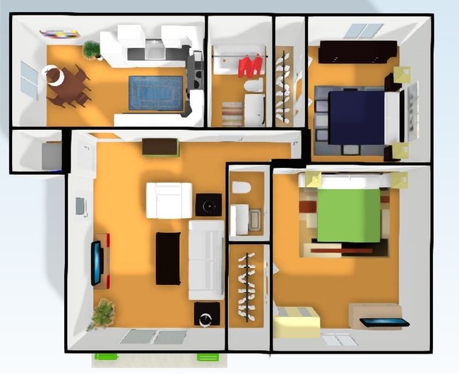 3D View - Blues Farm Apartments