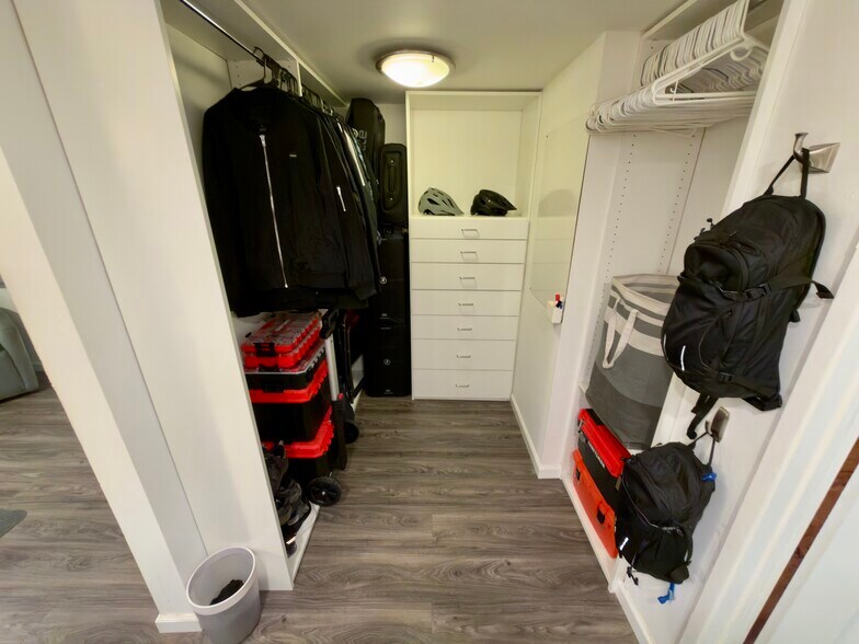 Closet with clothes/supplies - 2700 Cahuenga Blvd E