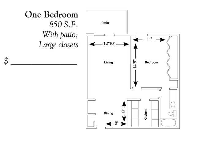 Floorplan - Pine Cove Apartments