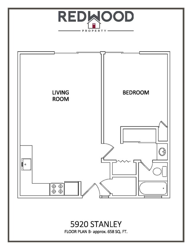 Floorplan - Renovated Apartments at The Brentwood on S...