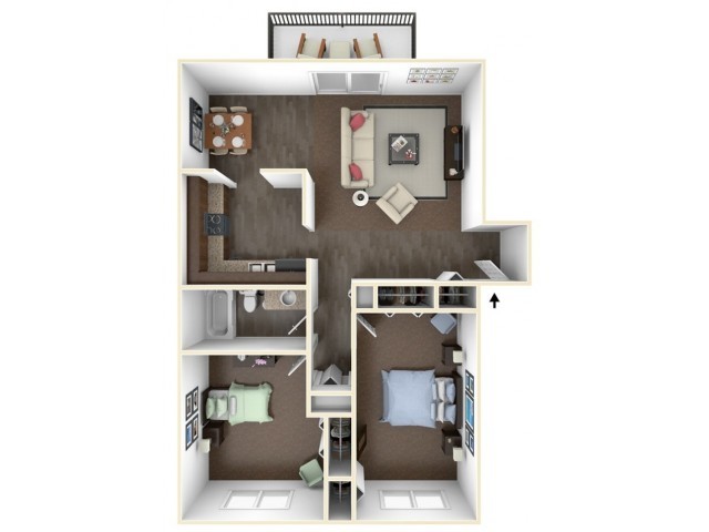 Floorplan - Chapel Hill Apartments