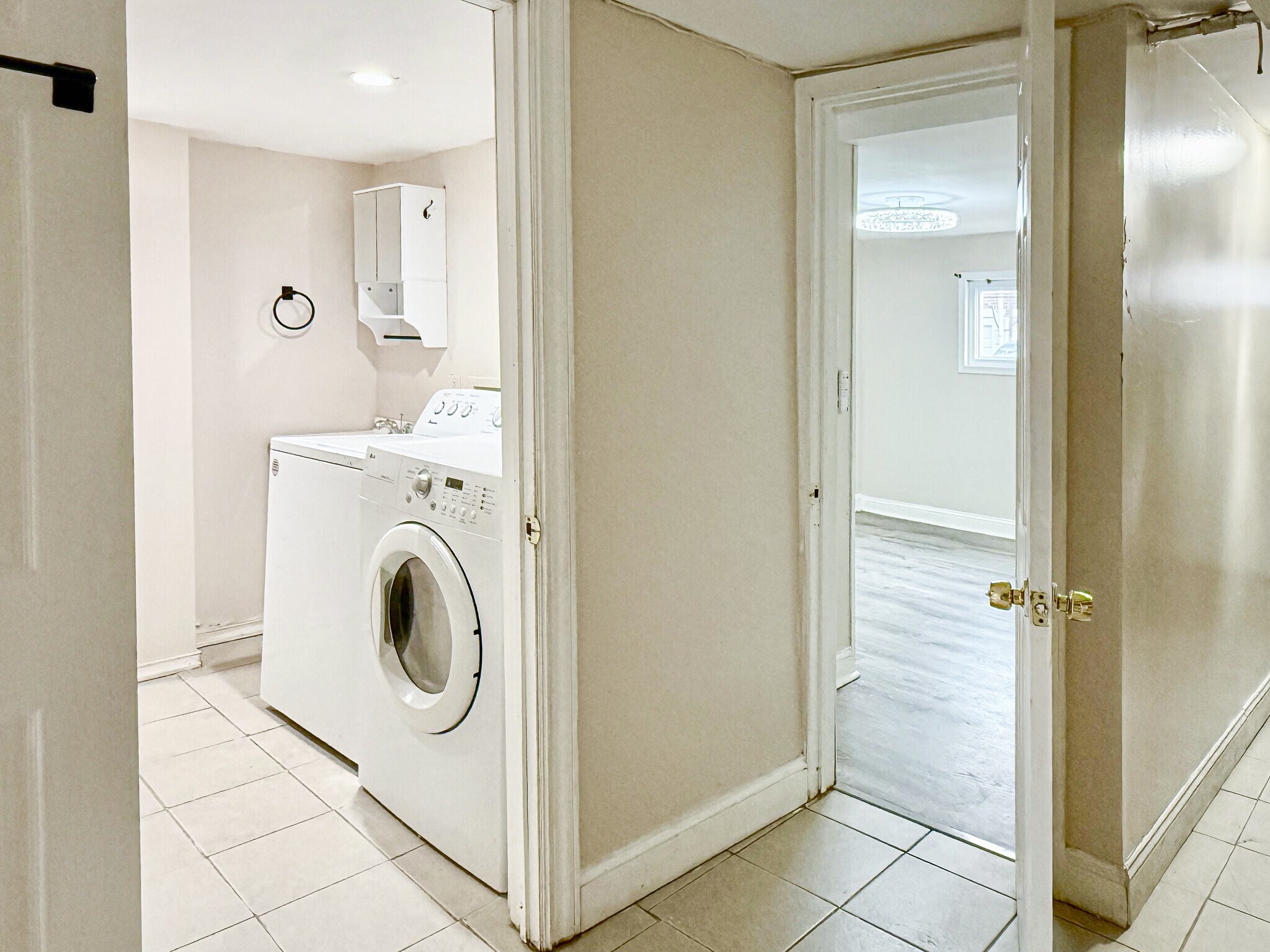 Basement hallway - 116 W Berkley Ave