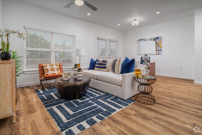 2BR, 3BA - 1368SF Living Room - Belcara Luxury Townhomes