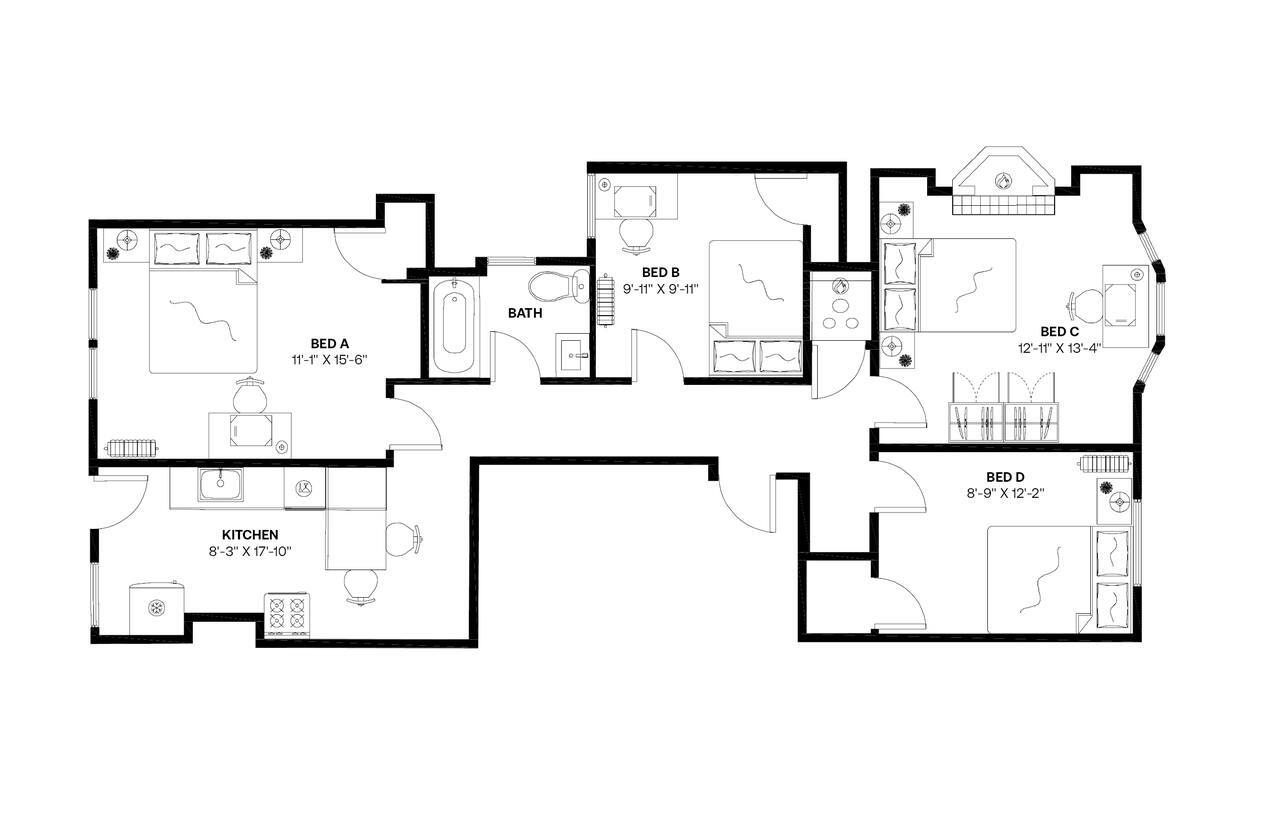 Building Photo - Room in Shared 4 bed/1 bath home