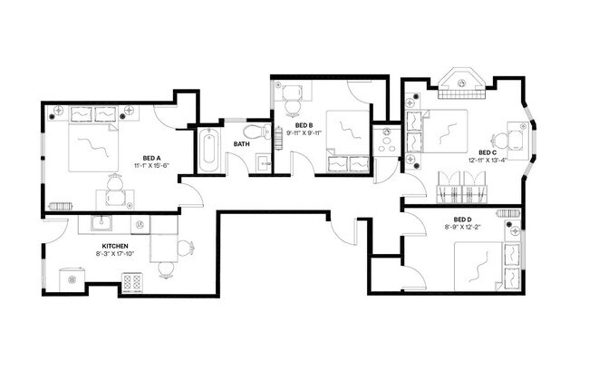 Building Photo - Room in Shared 4 bed/1 bath home