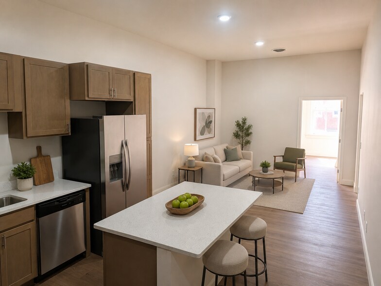AI Staged Living Space - 923 N Calvert St