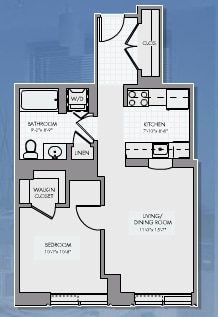 1BR/1BA - SKY55