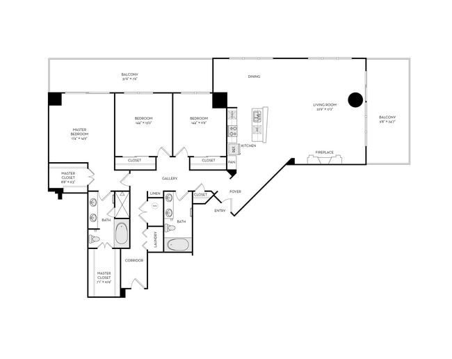 Floorplan - The Heights at Park Lane
