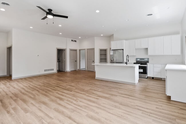 Kitchen/living/dining space in apartment 1 - 410 Pine Lake Ave