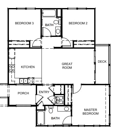 3BR/2BA - Grove at Sunset Court
