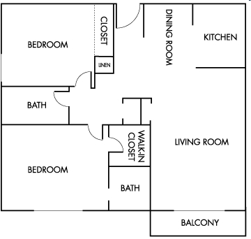 2BR/2BA - La Pacifica Apartments