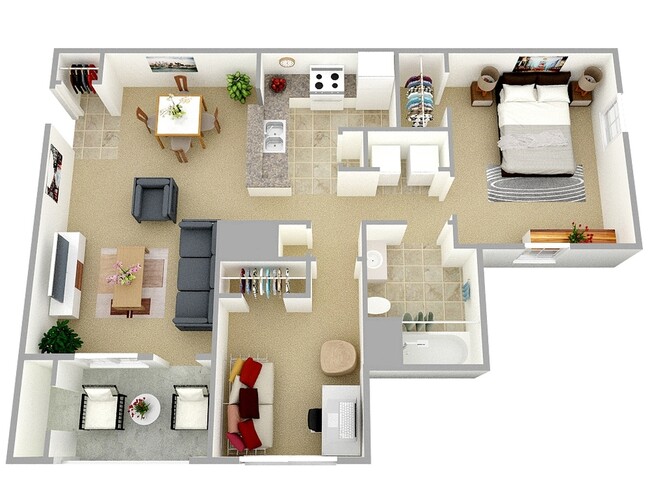 Floorplan - Crestview Apartments