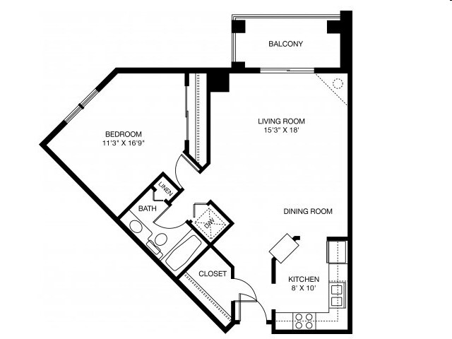 1BR/1BA - Highland Ridge