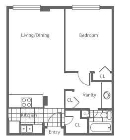 1BR/1BA - The Metropolitan Condos