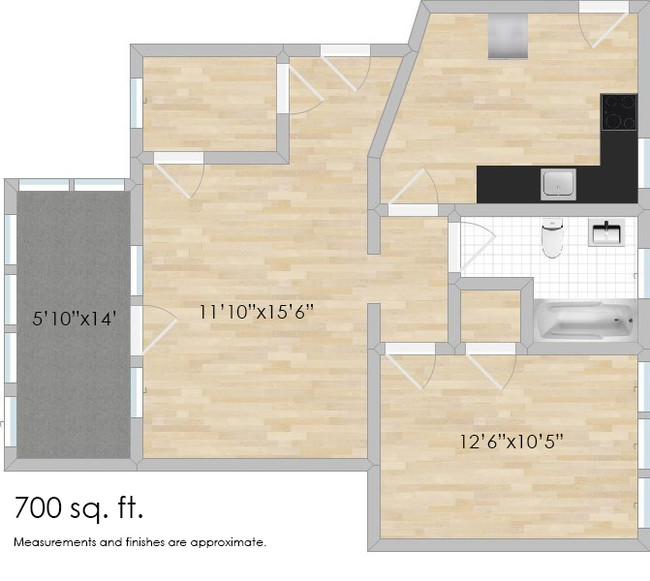 Floorplan - 408-416 N. Taylor Ave.