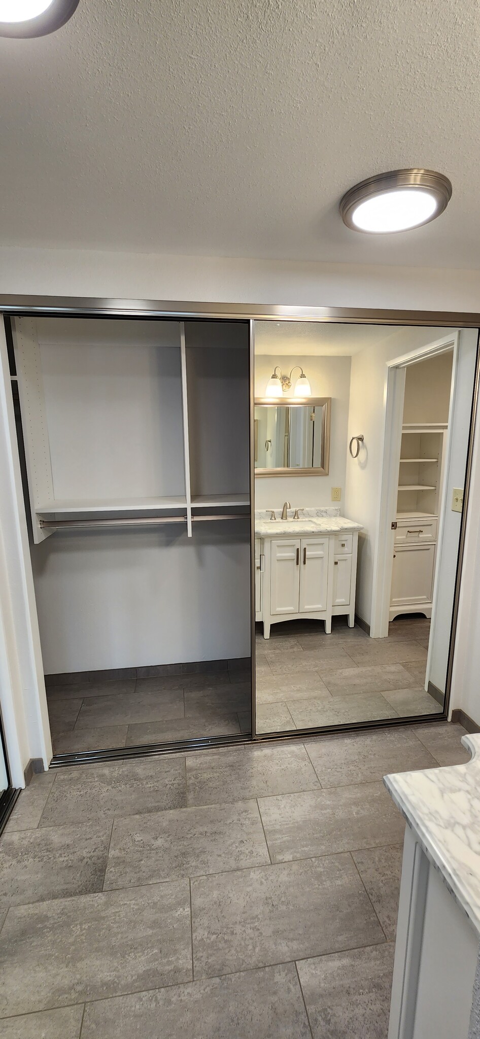 Master bathroom closet organizer - 1100 Opal St