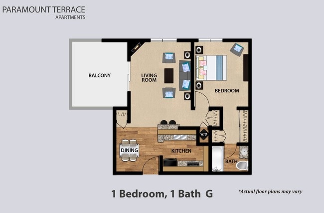 Floorplan - Paramount Terrace Apartments